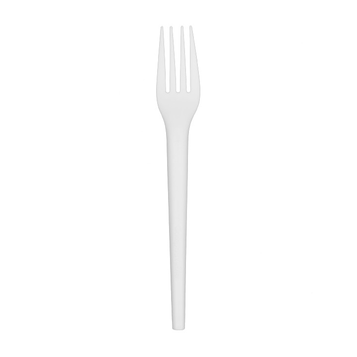 Cornstarch Fork Biodegradable CPLA White 17cm (1.000 Units)