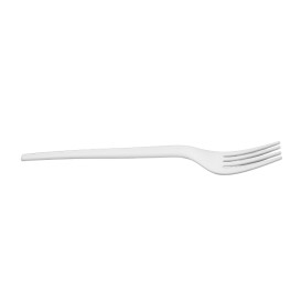 Cornstarch Fork Biodegradable CPLA White 17cm (1.000 Units)