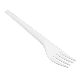 Cornstarch Fork Biodegradable CPLA White 17cm (25 Units)