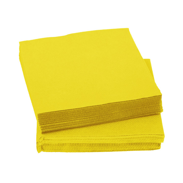 Paper Napkin Micropoint Yellow 20x20cm 2C (3.240 Units)