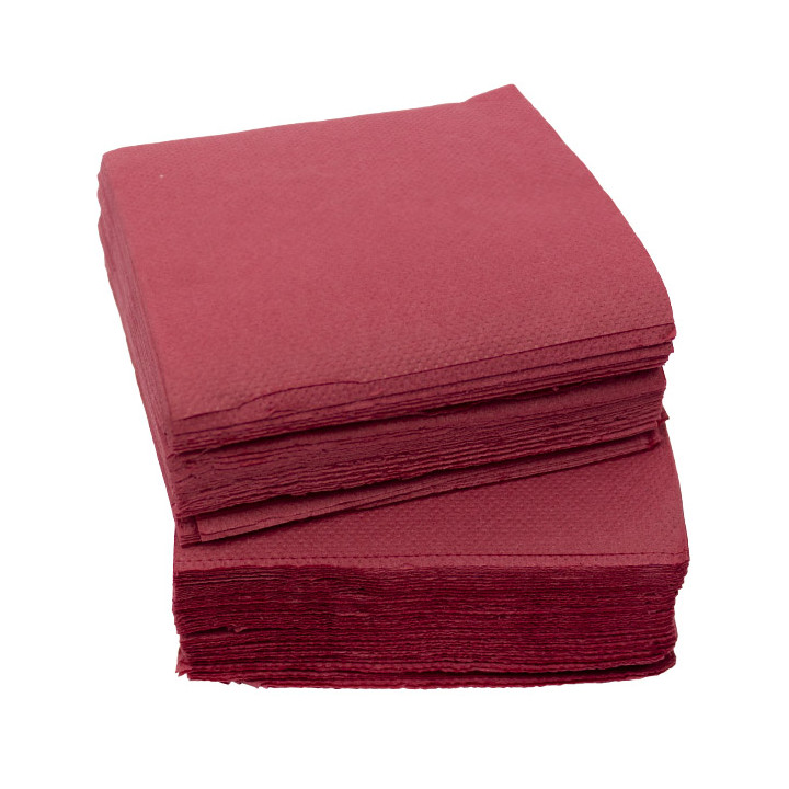 Paper Napkin Micropoint Burgundy 20x20cm 2C (2.400 Units)