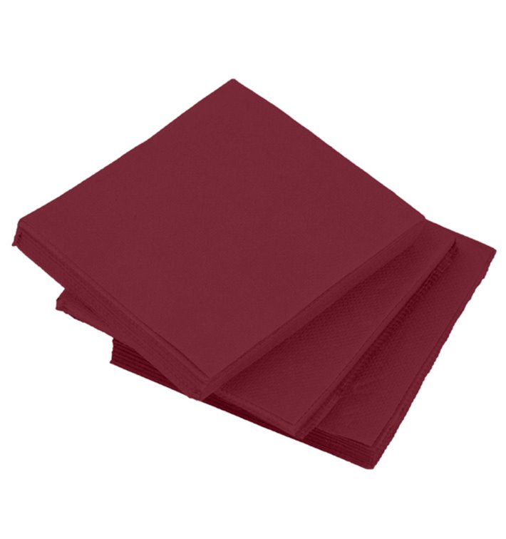 Paper Napkin Micropoint Burgundy 20x20cm 2C (100 Units)  