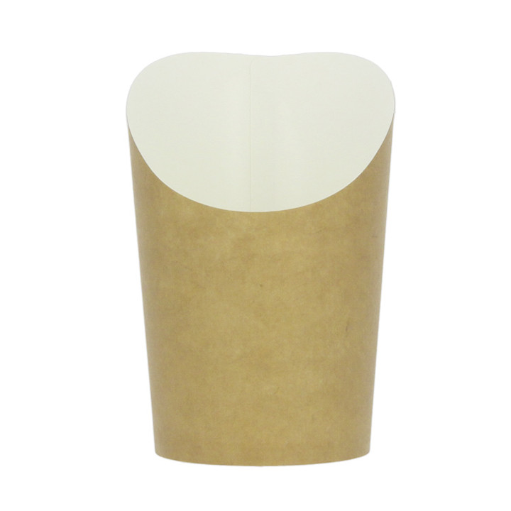 Paper Container Kraft for Fries and Wraps Ø8,1x11,5cm (1.320 Units)