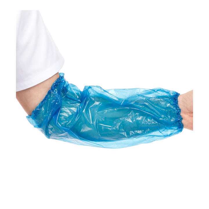 Disposable Plastic Over Sleeve PE Blue G120 18x44cm (1000 Units)