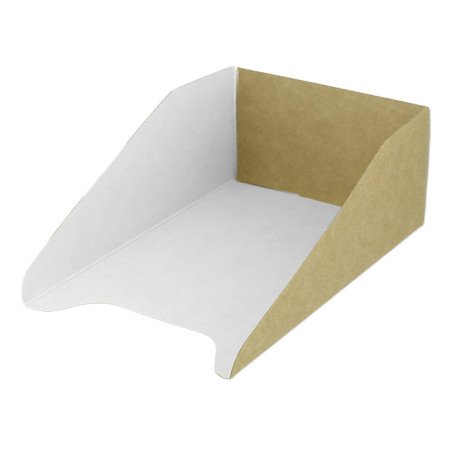 Envase de Cartón Kraft para Gofres 16 x 10 x 5,7 cm