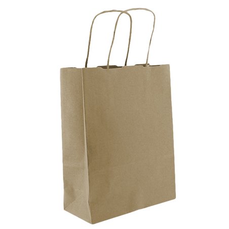 Kraft paper bag with twisted handles 18 x 8 x 24 cm