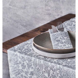 Airlaid Tablecloth Roll 0,4x48m "Versalles" Grey 50g/m² P30cm (1 Unit)