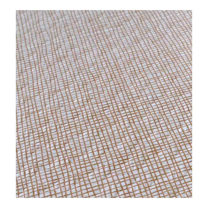 Pre-Cut Paper Tablecloth 1,2x1,2m "Between Lines" Brown 40g/m² (300 Units)