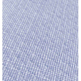 Pre-Cut Paper Tablecloth 1,2x1,2m "Between Lines" Blue 40g/m² (300 Units)
