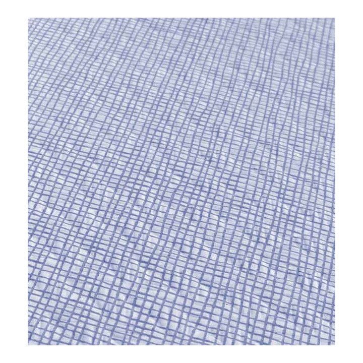 Pre-Cut Paper Tablecloth 1x1m "Between Lines" Blue 40g/m² (400 Units)