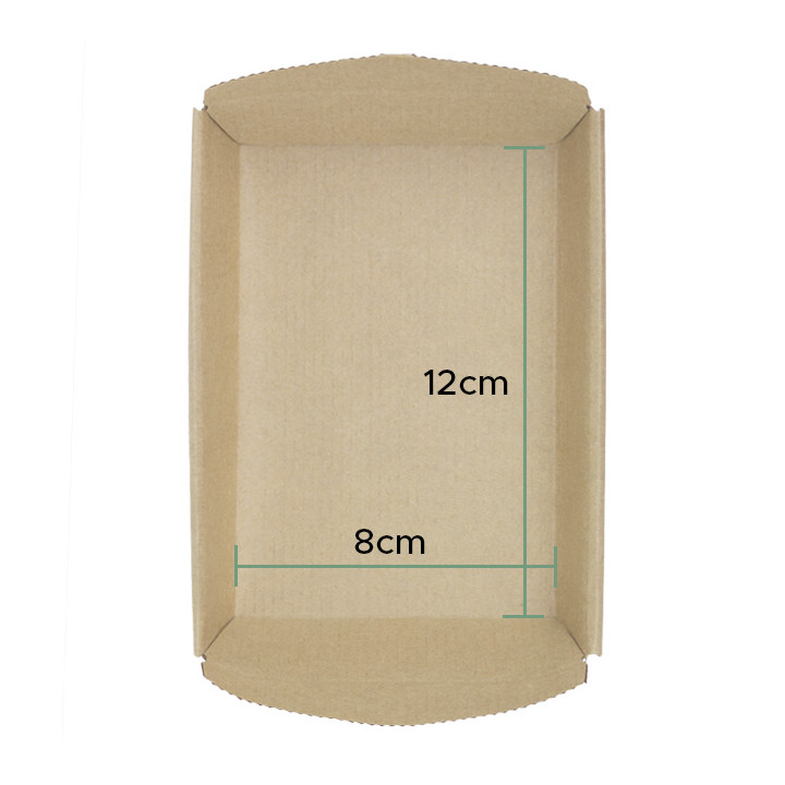 Paper Baking Mold Kraft 12x8x2,5cm (400 Units)
