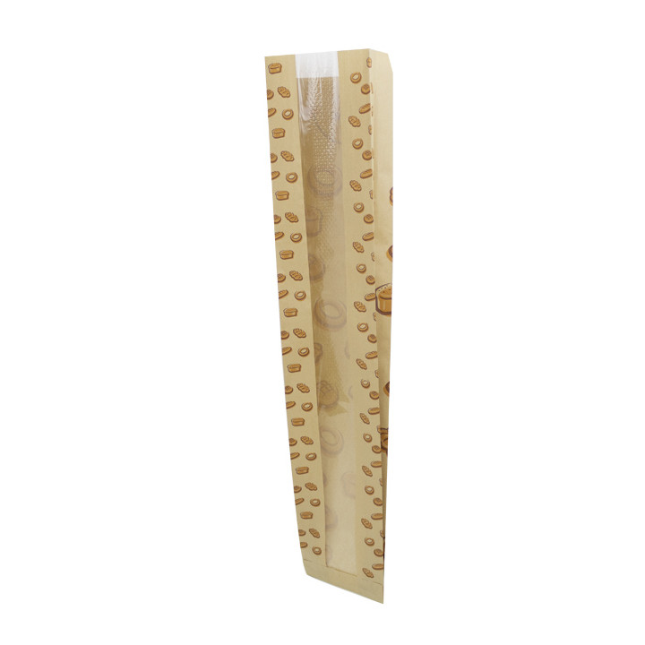 Paper Food Bag "Panes" 10+5x55cm (1.000 Units)