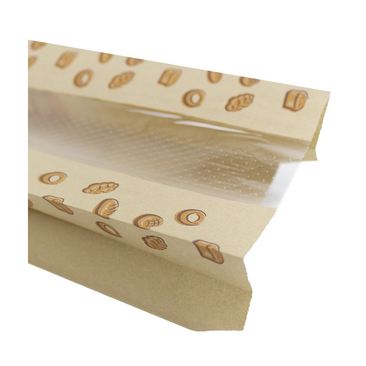 Paper Food Bag "Panes" 10+5x55cm (1.000 Units)