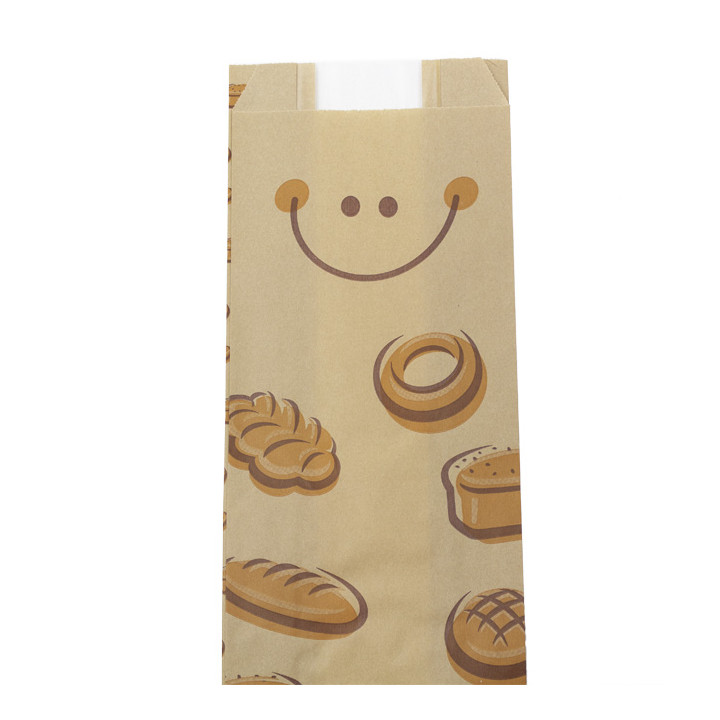 Paper Food Bag "Panes" 10+5x55cm (125 Units) 