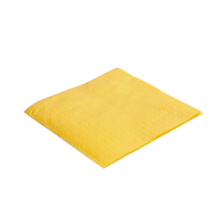 Paper Napkin Yellow 20x20cm (100 Units) 
