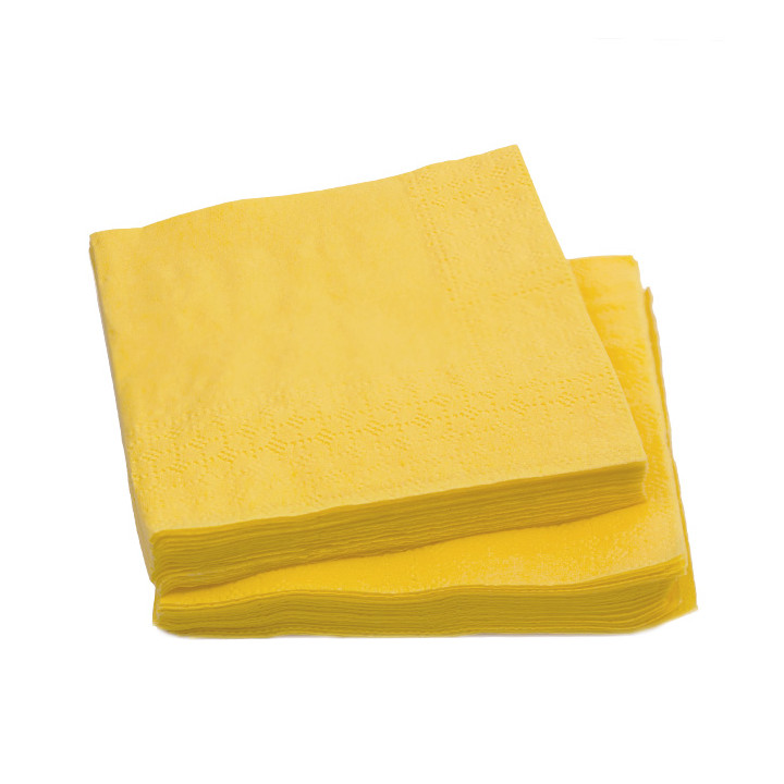 Paper Napkin Yellow 20x20cm (100 Units) 