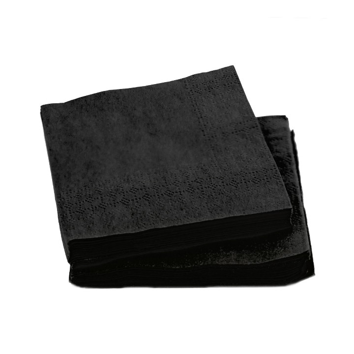 Paper Napkin Black 20x20cm 2C (6.000 Units)