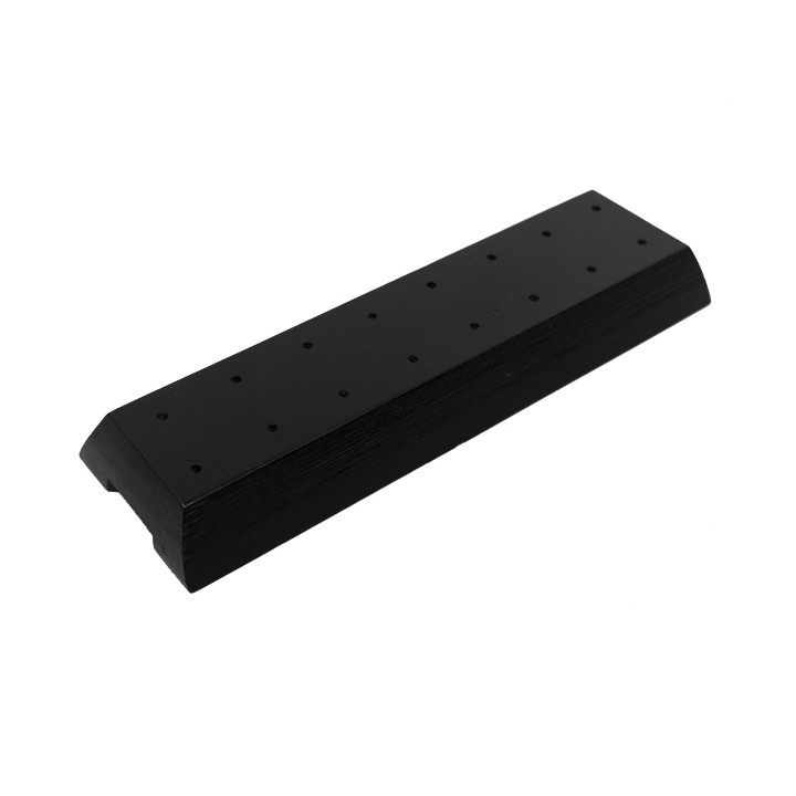 Bamboo Food Pick Holder Tray Black 20x6x2cm (48 Units)