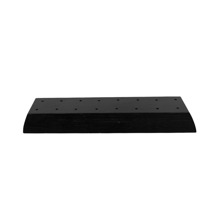 Bamboo Food Pick Holder Tray Black 20x6x2cm (48 Units)