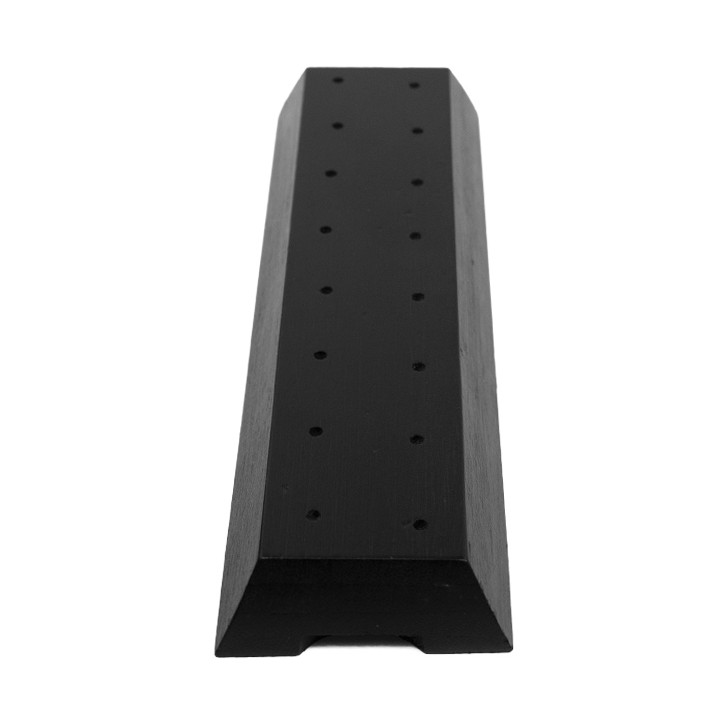 Bamboo Food Pick Holder Tray Black 20x6x2cm (12 Units) 