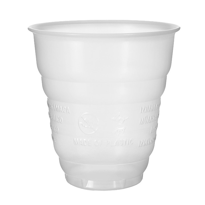 Plastic Cup PS Vending "Design" Transparent 166ml Ø7,0cm (3.000 Units)