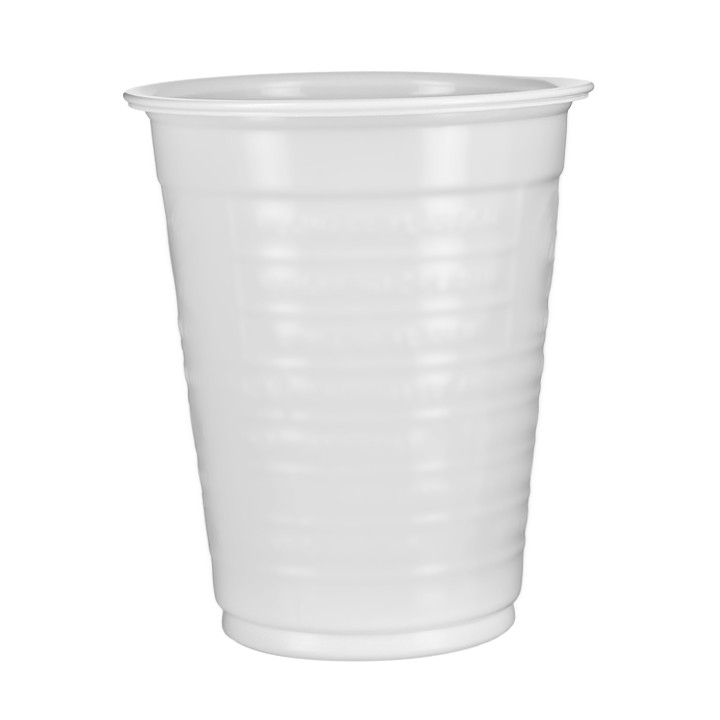 Plastic Cup PS White 200ml Ø7,0cm (100 Units)  