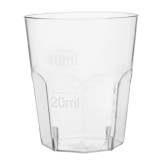 Plastic Shot PS Clear Ø45mm 50ml (50 Units) 