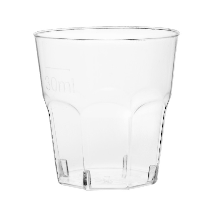 Plastic Shot PS Clear Ø40mm 30ml (2000 Units)