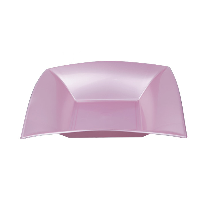 Plastic Plate Deep Violet "Nice" Pearl PP 18 cm (25 Units) 