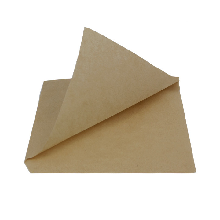 Paper Food Bag Grease-Proof Opened L Shape Kraft 15x15cm (250 Units)  
