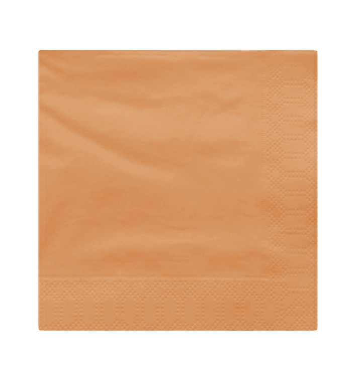 Paper Napkin Edging Salmon 40x40cm (50 Units) 