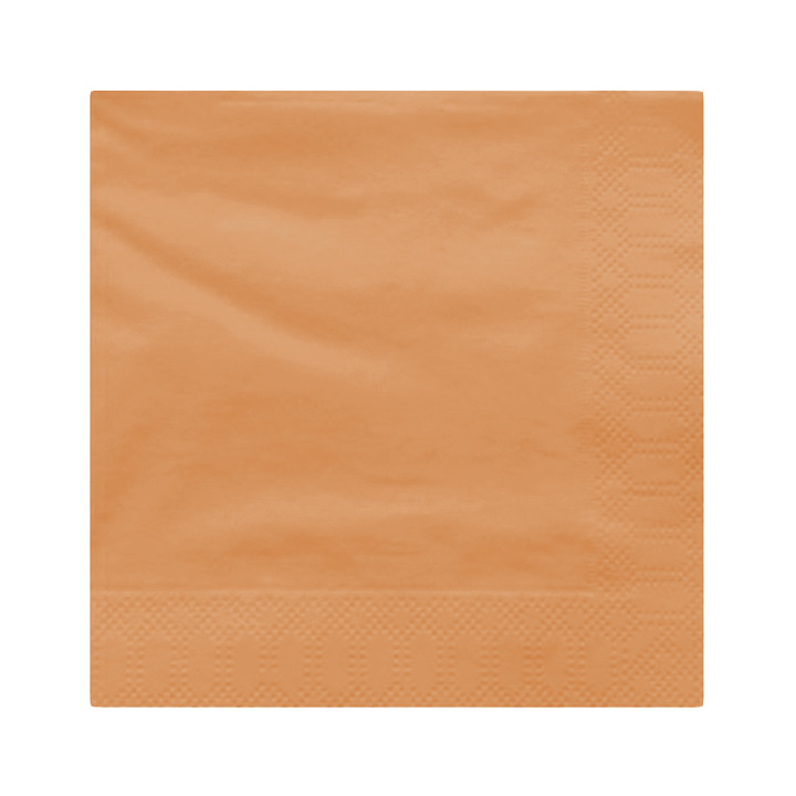 Paper Napkin Edging Salmon 40x40cm (50 Units) 