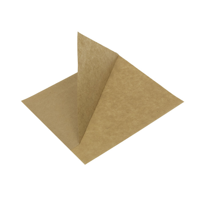 Paper Bag Grease-Proof Opened 15x13/10cm Natural (100 Units)