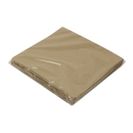 Paper Bag Grease-Proof Opened 15x13/10cm Natural (100 Units)