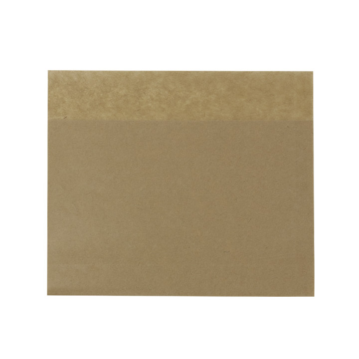 Paper Bag Grease-Proof Opened 15x13/10cm Natural (100 Units)