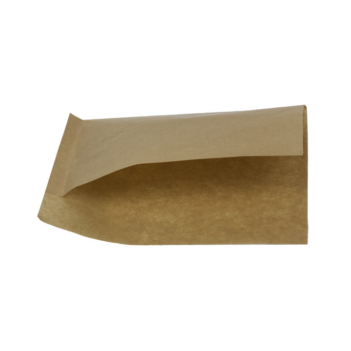 Paper Bag Grease-Proof Opened 20x13/10cm Natural (100 Units)
