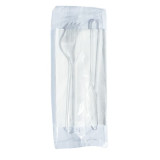 Plastic Cutlery kit PS "Magnum" Fork, Knife and Napkin 