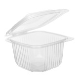 Plastic Container Microwave PP Transparente 375ml 12,3x11,4cm (50 Units) 