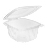 Plastic Container Microwave PP Transparente 500ml 14,2x12,3cm (50 Units) 