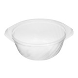 Plastic Deli Container PP Round Shape Translucent 400ml Ø14,4cm (100 Units)  