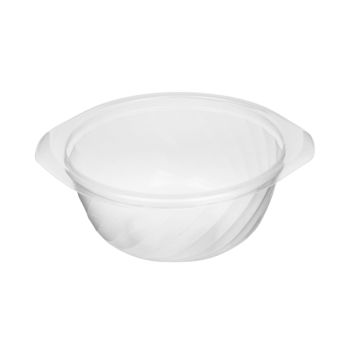 Plastic Deli Container PP Round Shape Translucent 400ml Ø14,4cm (100 Units)  