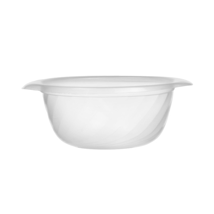 Plastic Deli Container PP Round Shape Translucent 400ml Ø14,4cm (100 Units)  