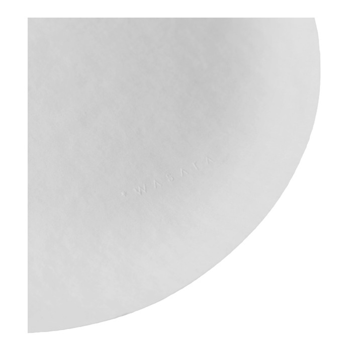 Sugarcane Plate Biodegradable White "Maru" M (50 Units)