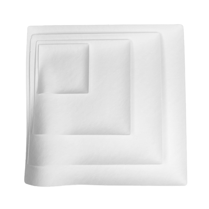 Sugarcane Plate Wasara Biodegradable "Kaku" M 15x15x2,6 cm (200 Units)