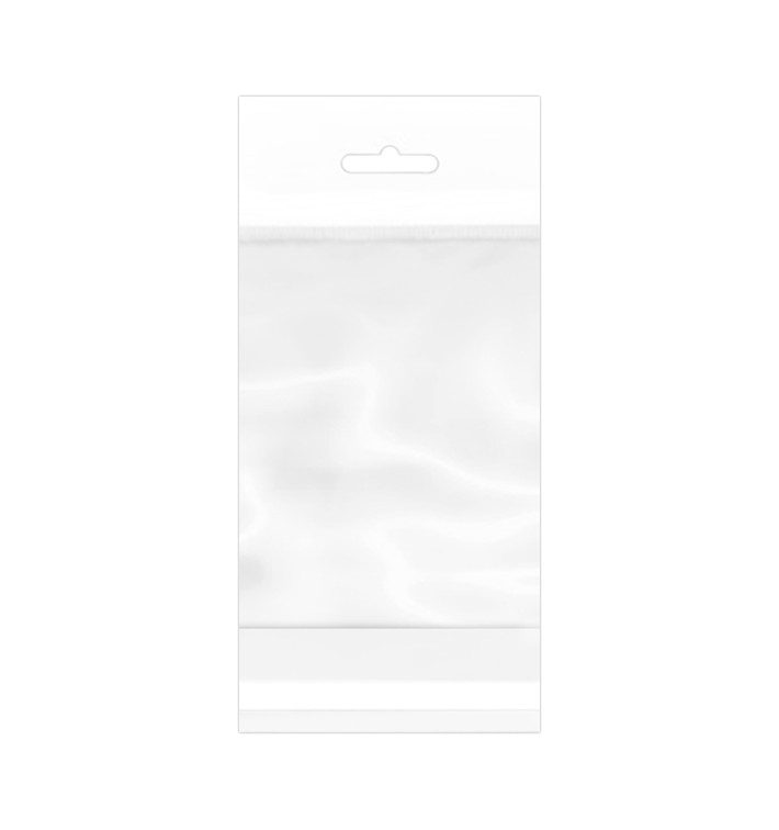 Plastic Bag Adhesive Flap Euroslot 8,5x14cm G-160 (100 Units)  