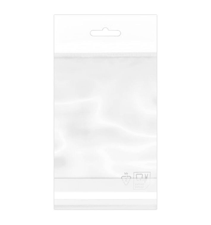 Plastic Bag Adhesive Flap Euroslot 10x15cm G-160 (100 Units)  