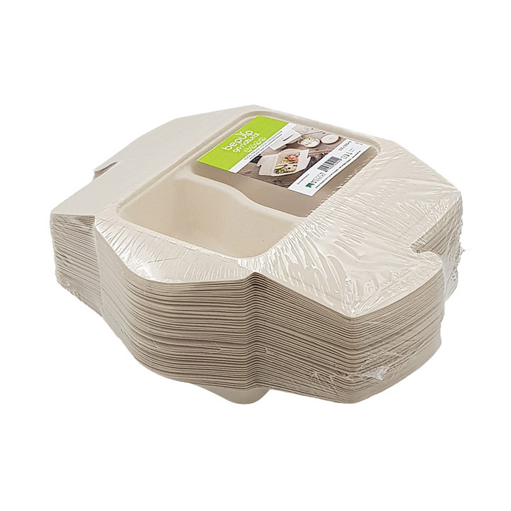 Package Sugarcane Box to Go 2C 21x15x5cm 800ml (50 Units)