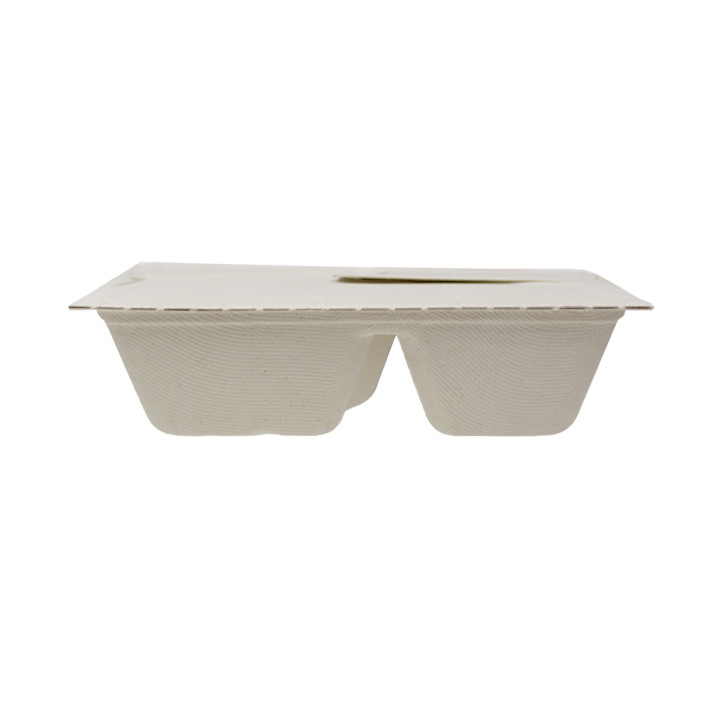 Package Sugarcane Box to Go 2C 21x15x5cm 800ml. (75 Units)