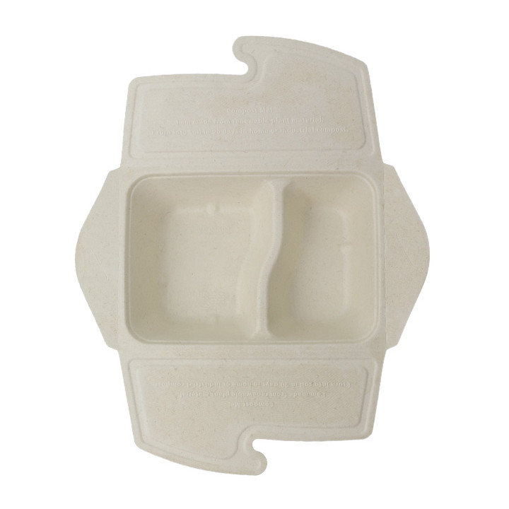 Package Sugarcane Box to Go 2C 21x15x5cm 800ml (200 Units)