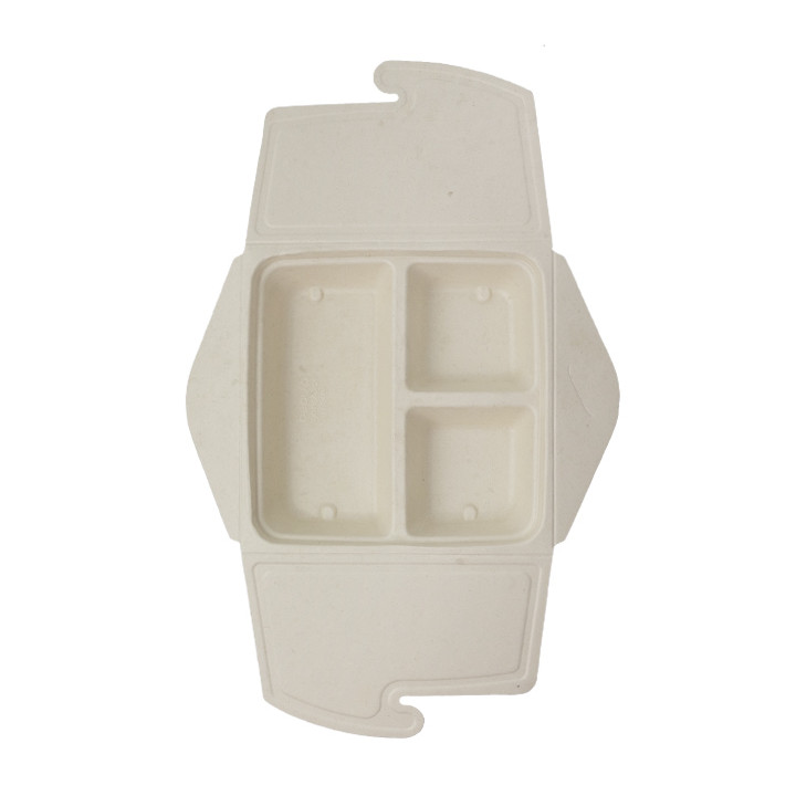 Package Sugarcane Box to Go 3C 21x21x4cm 900ml (100 Units)